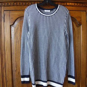 Equipment femme navy blue/white sweater